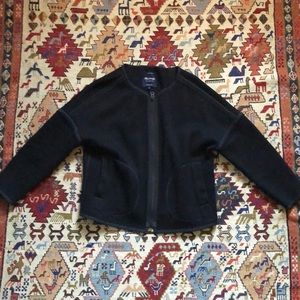 Madewell cotton cropped cocoon coat